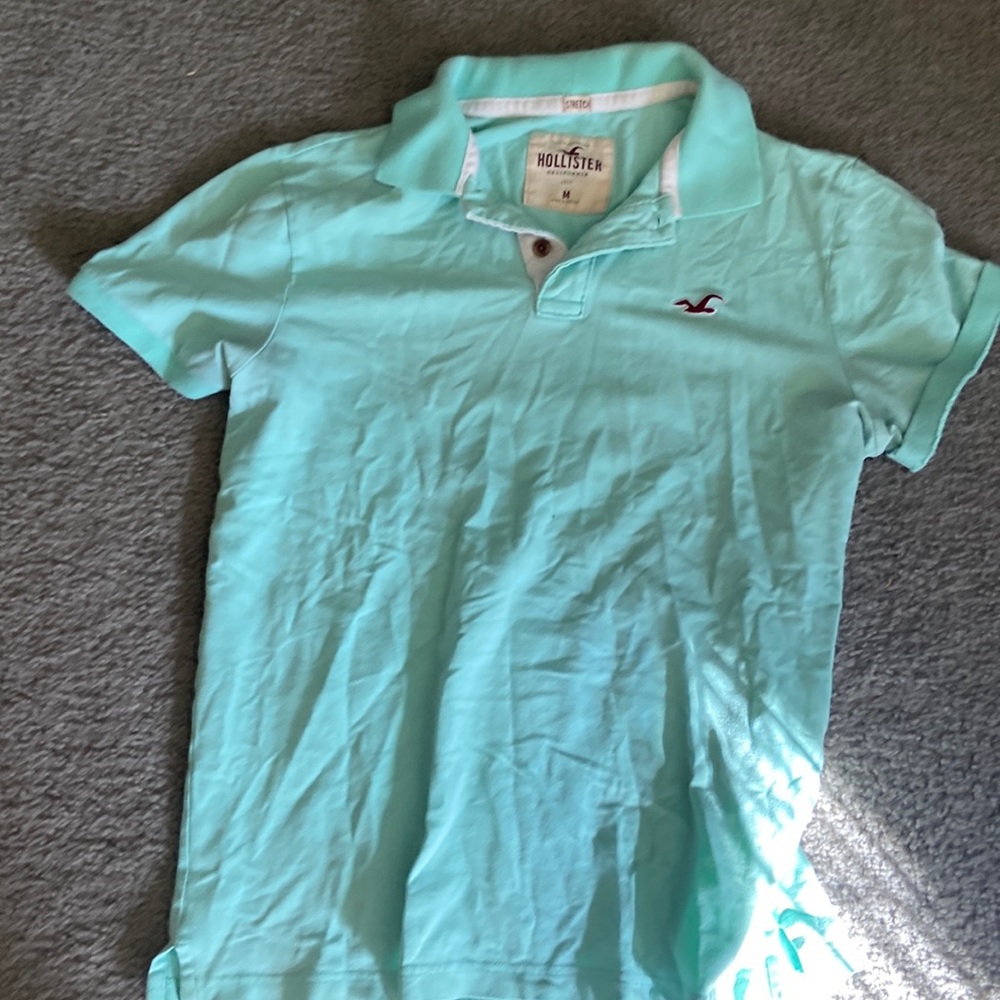 Teal Hollister polo
